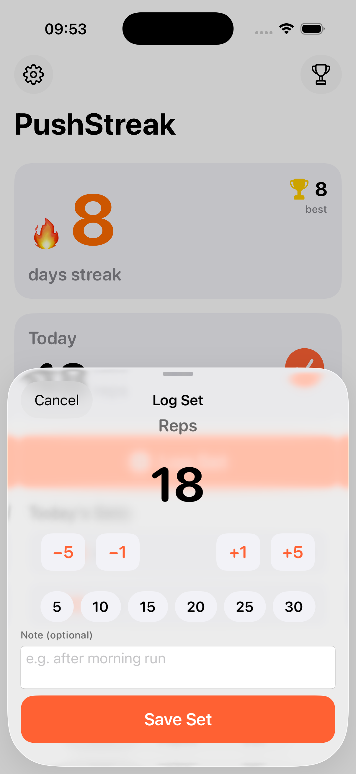 Log Set sheet